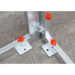 Ensemble de buts pour futsal et panier de panier galvanisé