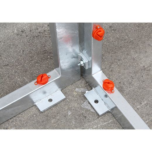 Ensemble de buts pour futsal et panier de panier galvanisé