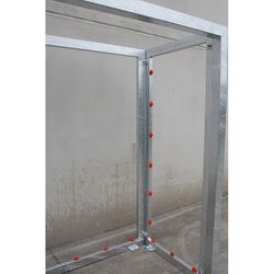 Ensemble de buts pour futsal et panier de panier galvanisé