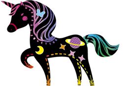 Jogo de raspar unicórnio