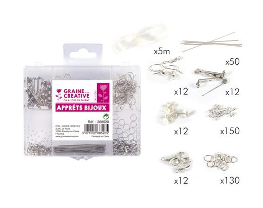 Kit de acessórios para joias com 407 peças