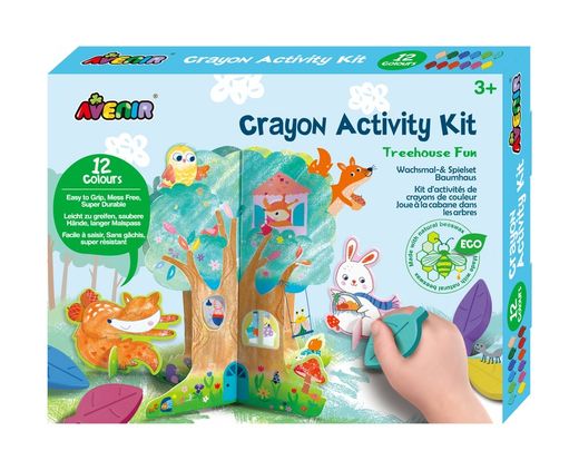 Kit de atividades com giz de cera