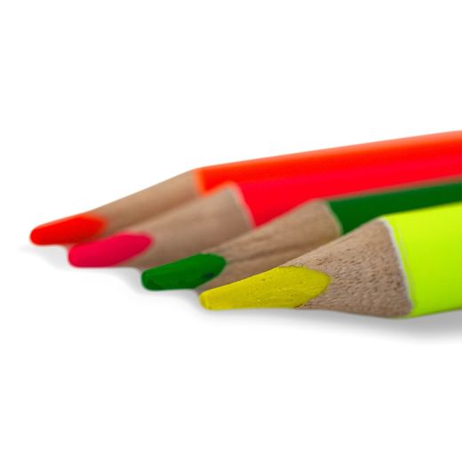 Crayons de couleur fluo Mktape