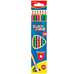 Lápices de grafito Keyroad con goma 2B