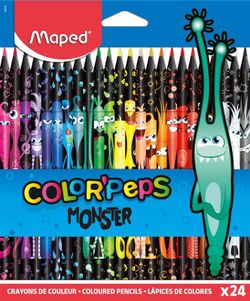 Crayons de résine de couleur Peps Monster en deux présentations