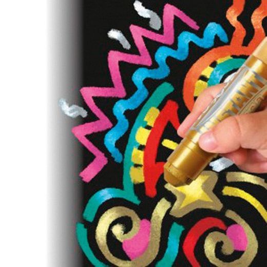 Crayons à détrempe solides métalliques Playcolor