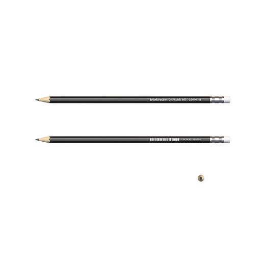 Lápiz grafito con goma JET BLACK HB Blíster 4