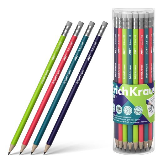 Lapiz Grafito Con Goma Joy HB