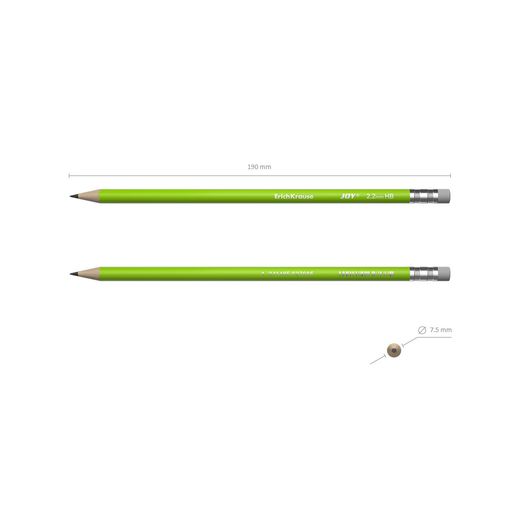 Lapiz Grafito Con Goma Joy HB