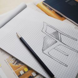 Caderno com notas adesivas brancas de grade de 254x178 mm