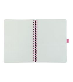 Carnet à spirales A5 80H à pois 90 g Floral I