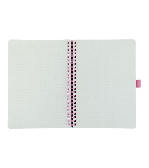 Carnet à spirales A5 80H à pois 90 g Floral I