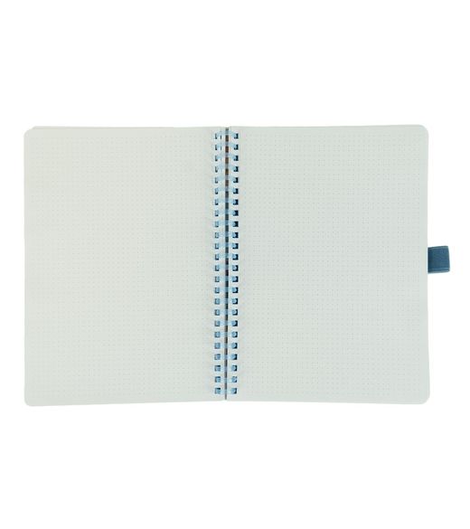 Carnet à spirales A5 80H à pois, 90 g/m², motif montagnes