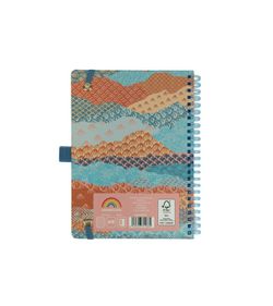 Carnet à spirales A5 80H à pois, 90 g/m², motif montagnes