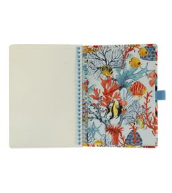 Caderno Espiral A5 80H Liso 90gr Azul Marinho