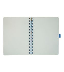 Caderno Espiral A5 80H Liso 90gr Azul Marinho