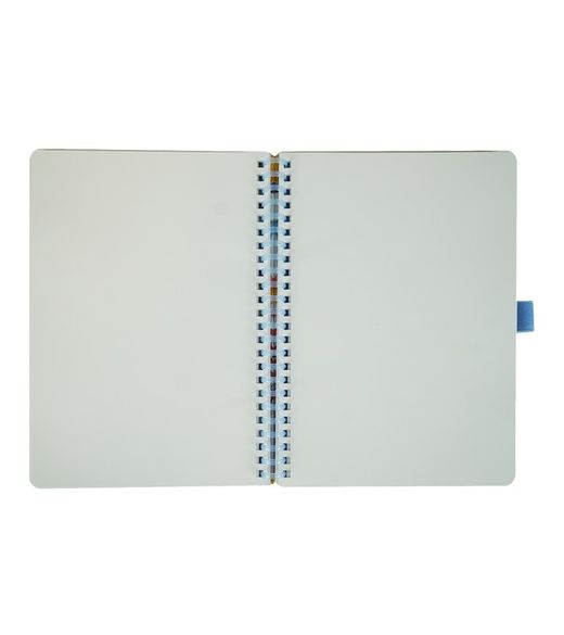 Caderno Espiral A5 80H Liso 90gr Azul Marinho