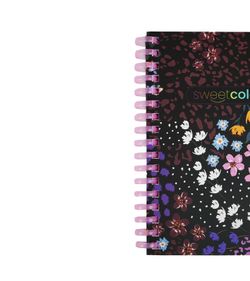 Carnet à spirales A6 80H à pois 90 g/m² Motif floral I