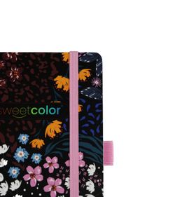 Carnet à spirales A6 80H à pois 90 g/m² Motif floral I