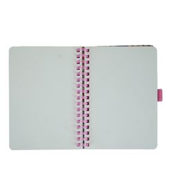 Carnet à spirales A6 80H à pois 90 g/m² Motif floral I