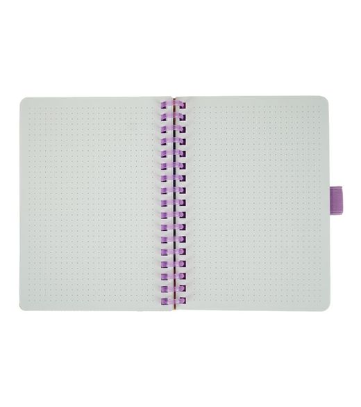 Carnet à spirales A6 80H à pois 90 g Tropical