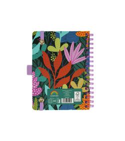 Carnet à spirales A6 80H à pois 90 g Tropical