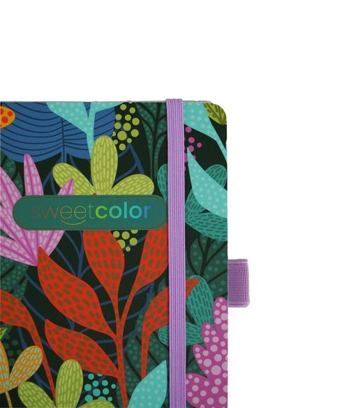 Carnet à spirales A6 80H à pois 90 g Tropical