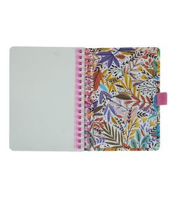 Libreta Espiral A6 80H Lisas 90gr Floral I