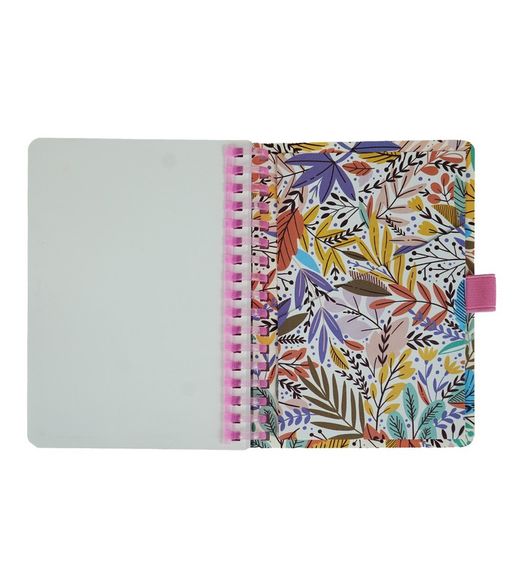 Libreta Espiral A6 80H Lisas 90gr Floral I
