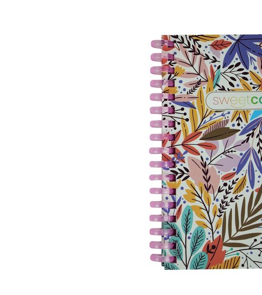 Libreta Espiral A6 80H Lisas 90gr Floral I