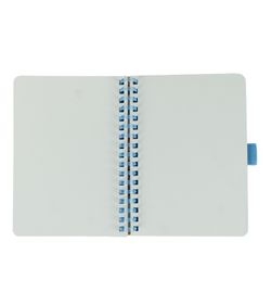 Cahier à spirales A6 80H Uni 90gr Bleu marine