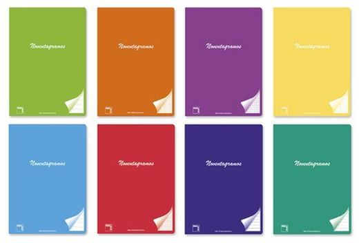 Caderno grampeado de noventa gramas