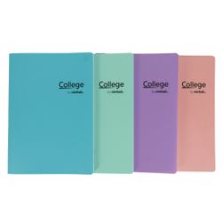 Libreta Grapada Tapa Polipropileno A4 48h 90gr Pastel