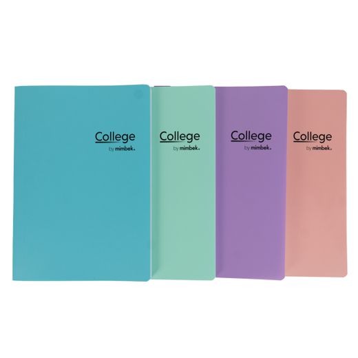 Libreta Grapada Tapa Polipropileno A4 48h 90gr Pastel