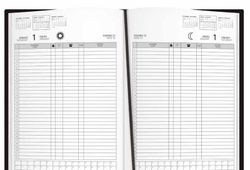 Libro de reservas 2024 Din A-4, 2 páginas por día