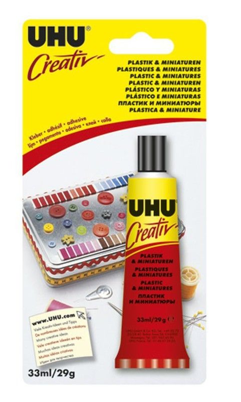linha criativa de uhu para plásticos