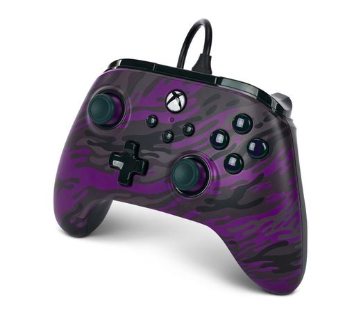 Mando alámbrico PowerA Advantage para Xbox Series X|S - Camuflaje morado