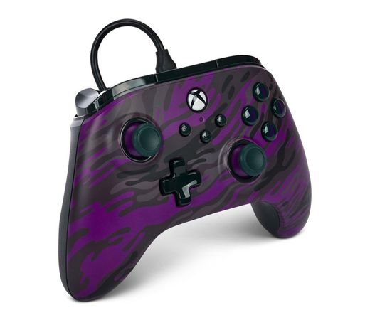 Mando alámbrico PowerA Advantage para Xbox Series X|S - Camuflaje morado