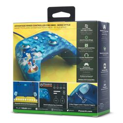 Mando alámbrico PowerA Advantage para Xbox Series X|S - Estilo Sonic