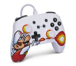 Mando con cable mejorado PowerA para Nintendo Switch - Fireball Mario