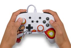 Mando con cable mejorado PowerA para Nintendo Switch - Fireball Mario