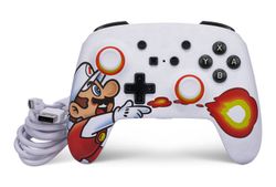 Mando con cable mejorado PowerA para Nintendo Switch - Fireball Mario