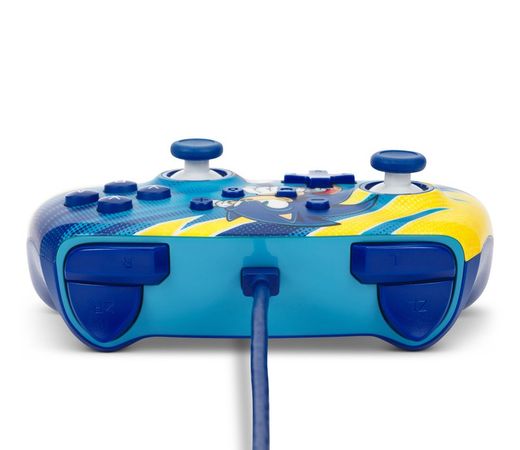 Mando con cable mejorado PowerA para Nintendo Switch - Impulso Sonic
