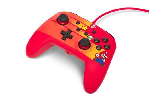 Controlador com fio aprimorado PowerA para Nintendo Switch - Speedster Mario