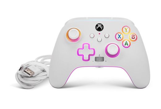 Mando con cable mejorado Spectra Infinity de PowerA para Xbox Series X|S - Blanco