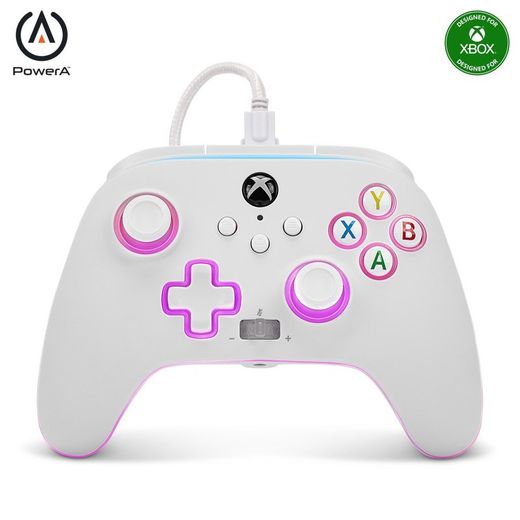 Mando con cable mejorado Spectra Infinity de PowerA para Xbox Series X|S - Blanco