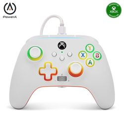 Mando con cable mejorado Spectra Infinity de PowerA para Xbox Series X|S - Blanco