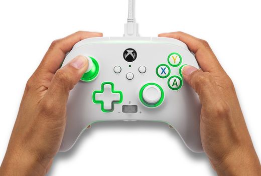 Mando con cable mejorado Spectra Infinity de PowerA para Xbox Series X|S - Blanco