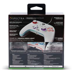 Mando con cable mejorado Spectra Infinity de PowerA para Xbox Series X|S - Blanco