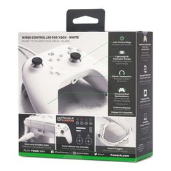 Mando con cable PowerA para Xbox Series X|S - Blanco